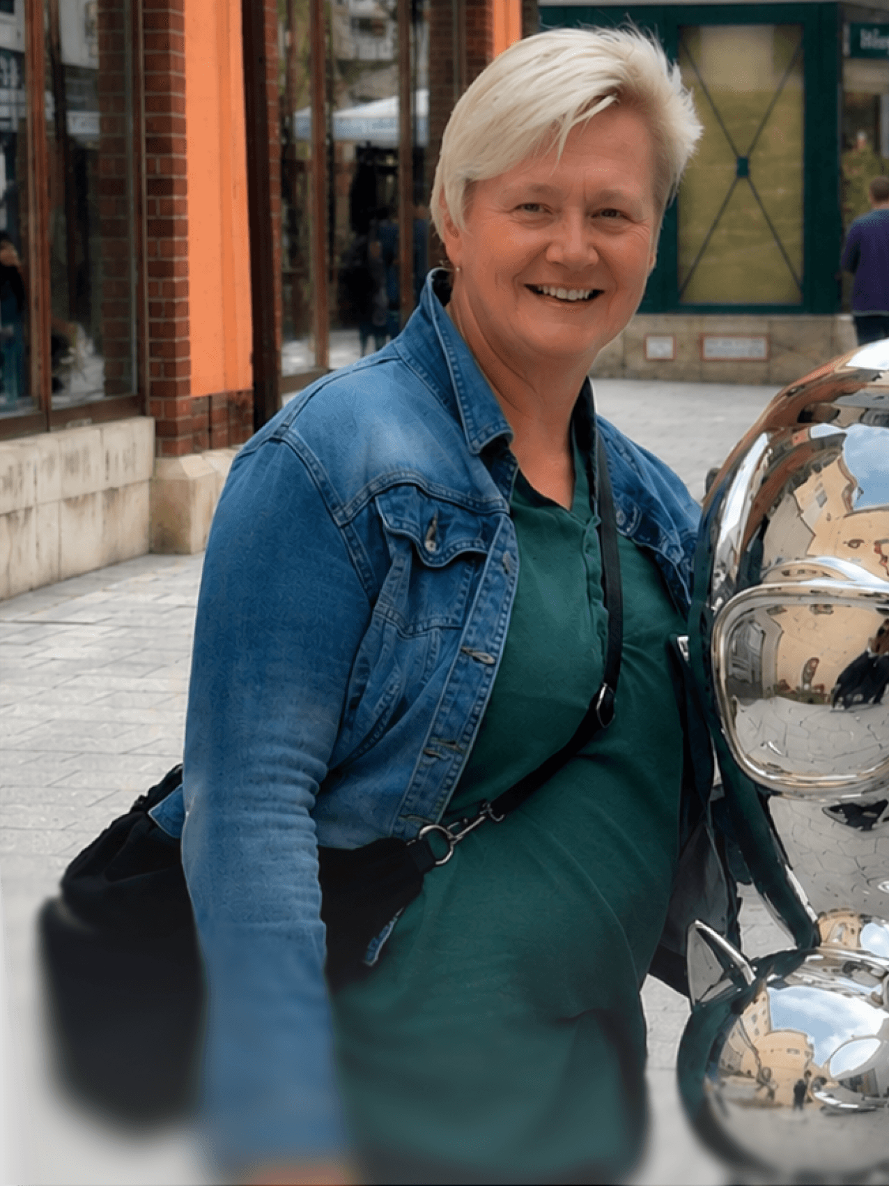 Manuela vor Beginn des Infinos Programms