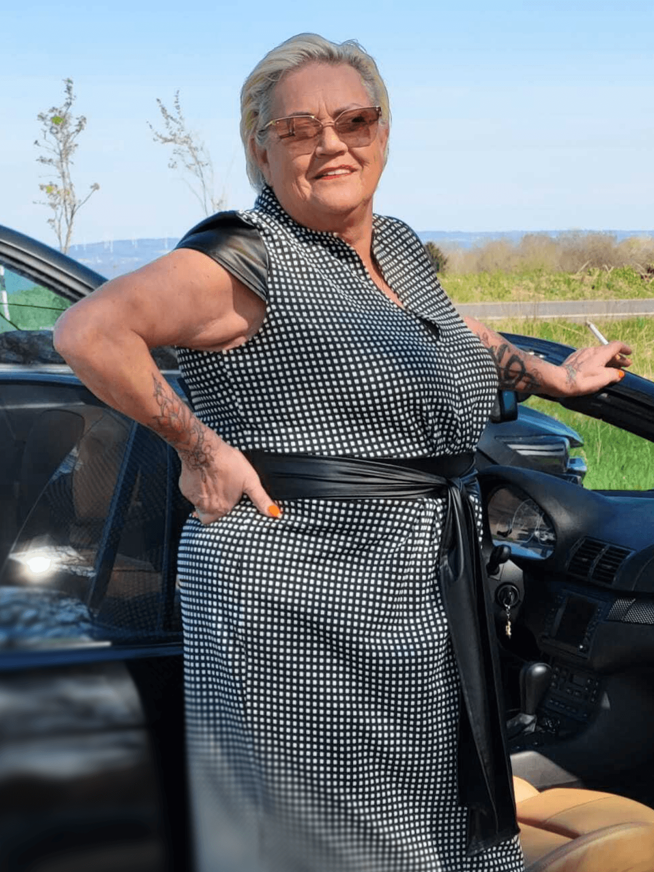 Gaby vor Beginn des Infinos Programms